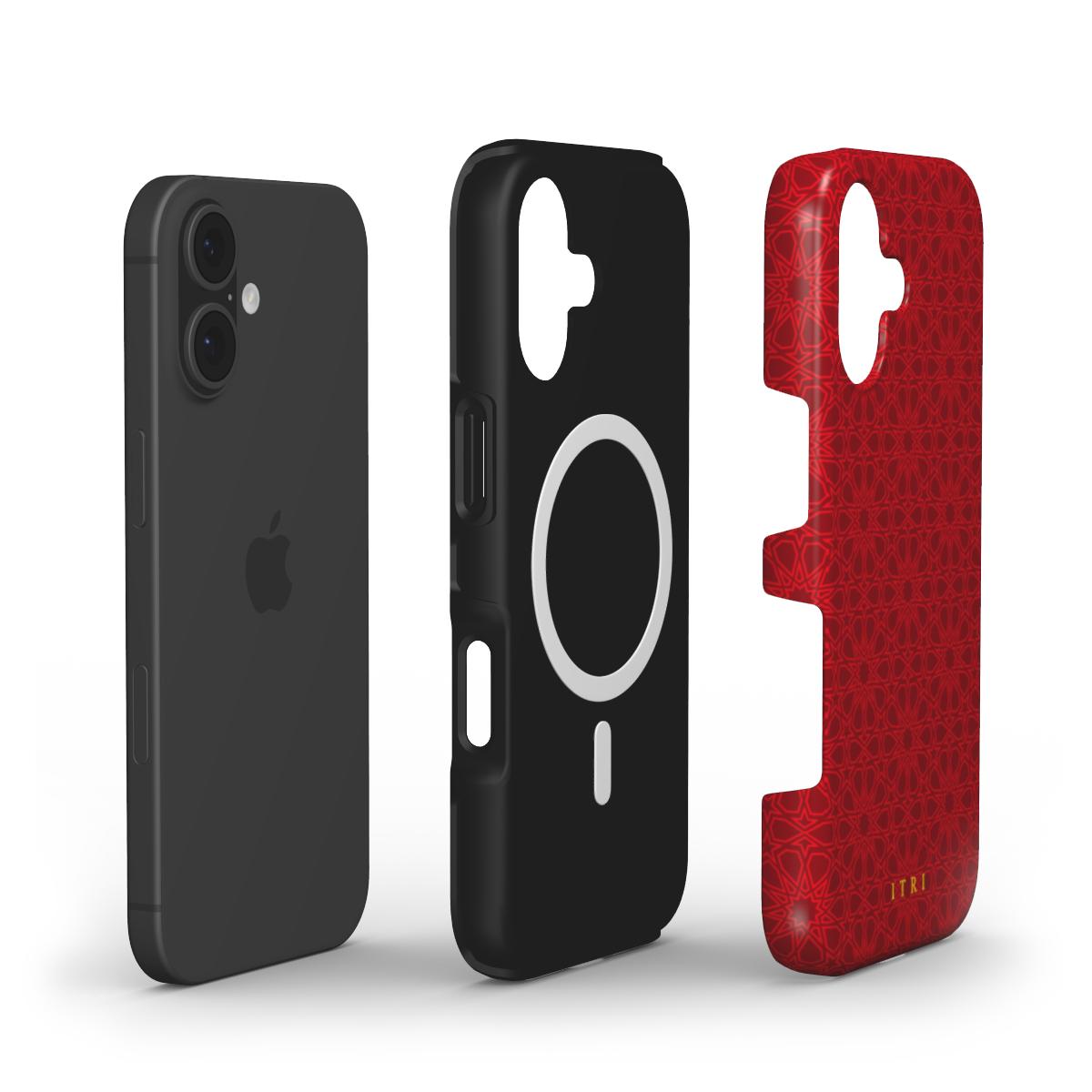 Zellige Iconic Deep Red — iPhone MagSafe Case