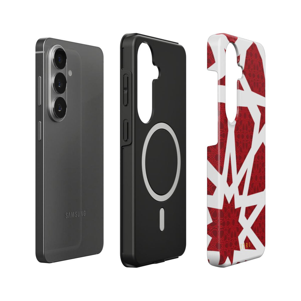 Zellige Kora Deep Red — Samsung Magnetic Case
