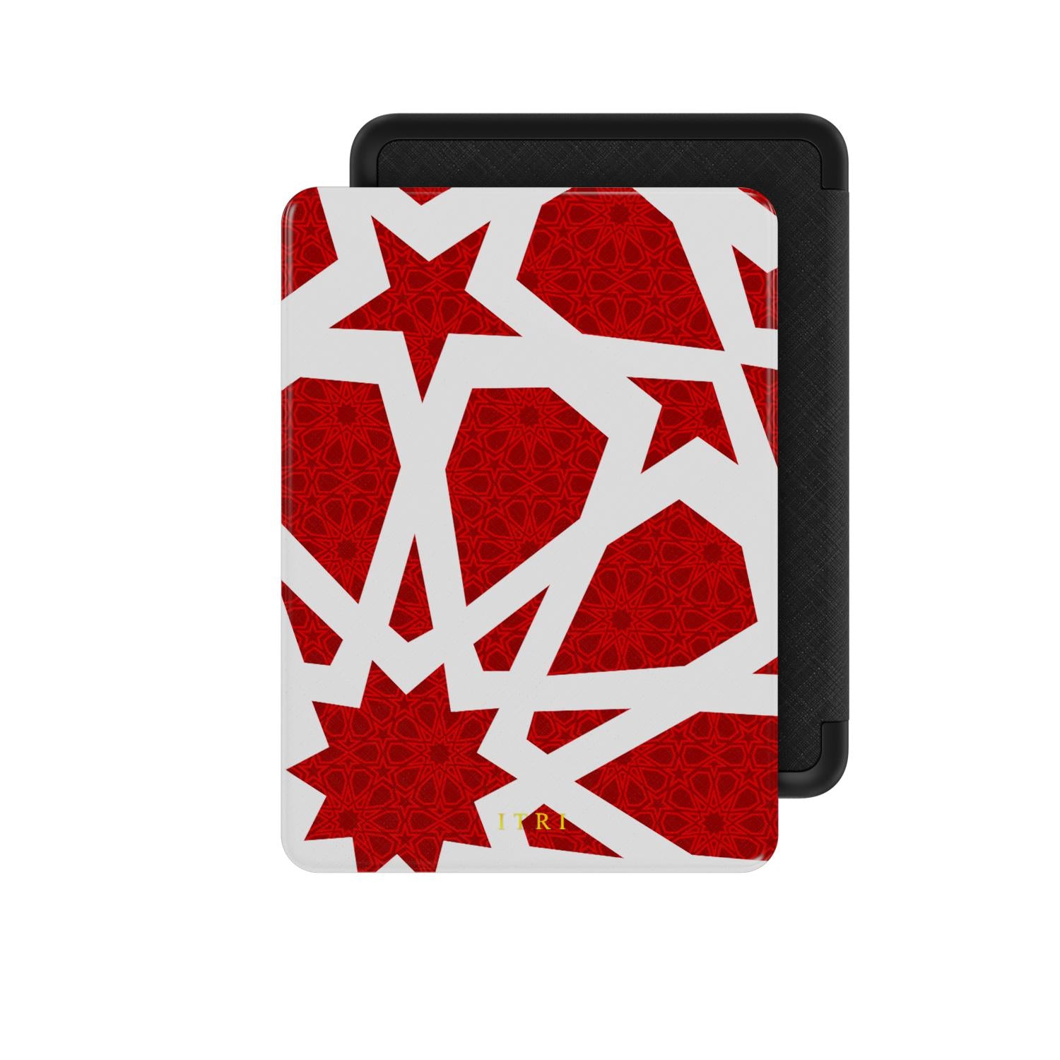 Zellige Kora Rouge Intense - Étui Kindle