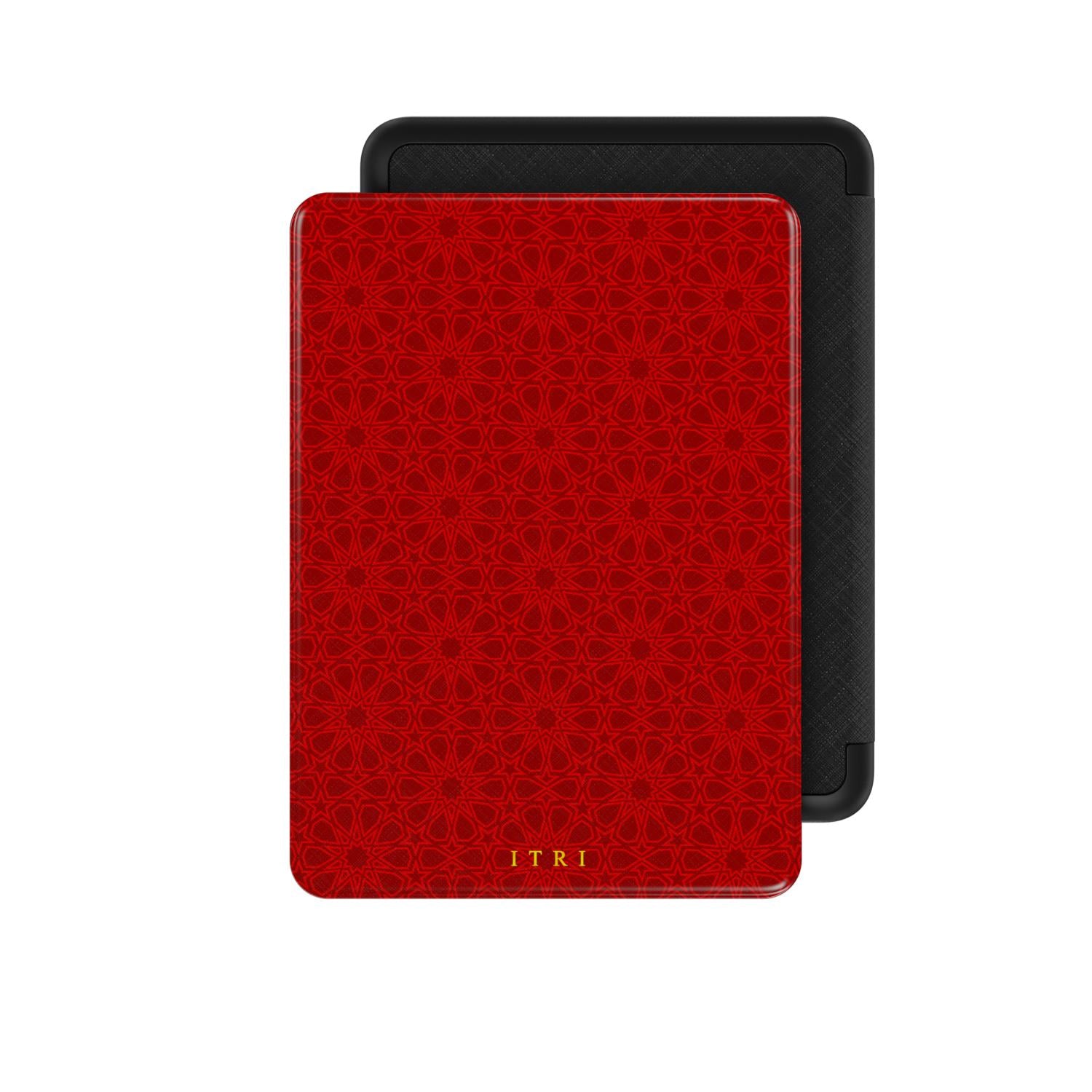 Zellige Iconique Rouge Intense - Étui Kindle