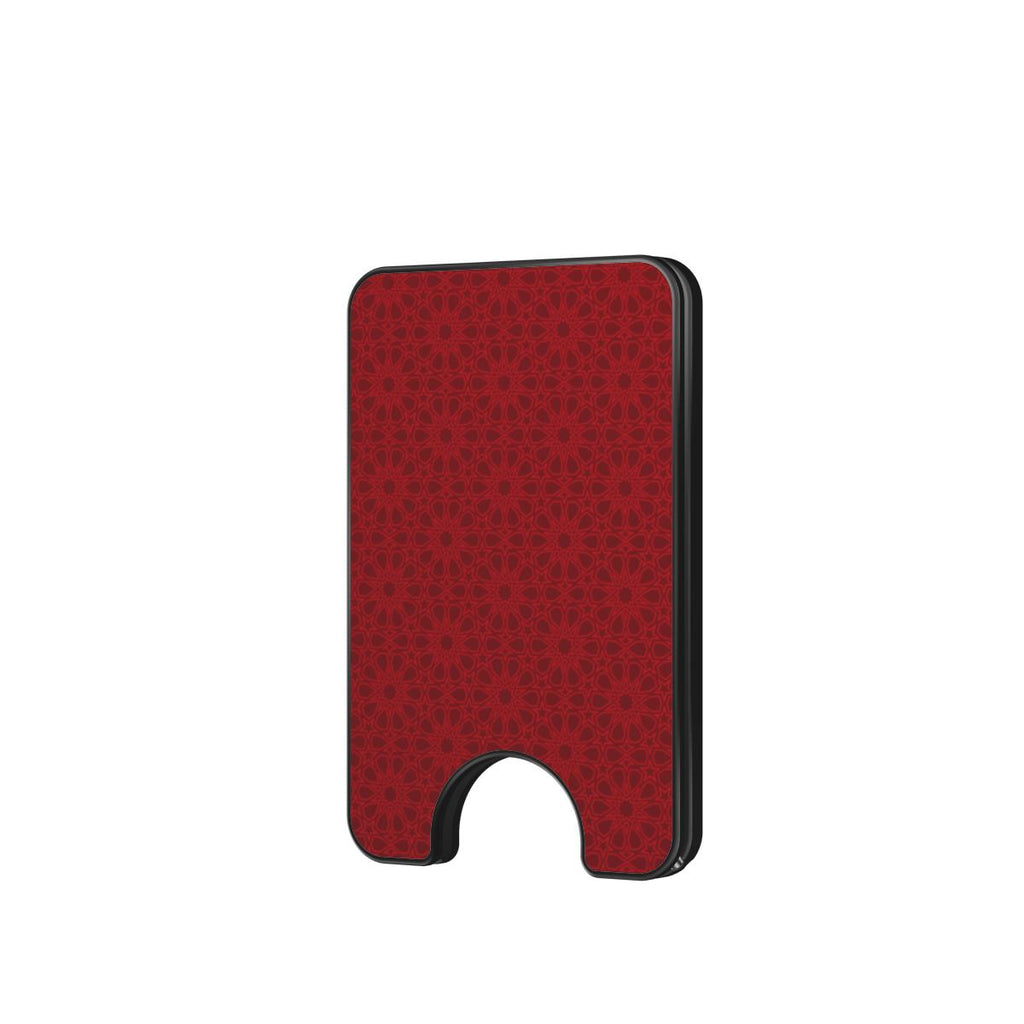 Zellige Iconic Deep Red — Magnetic Wallet