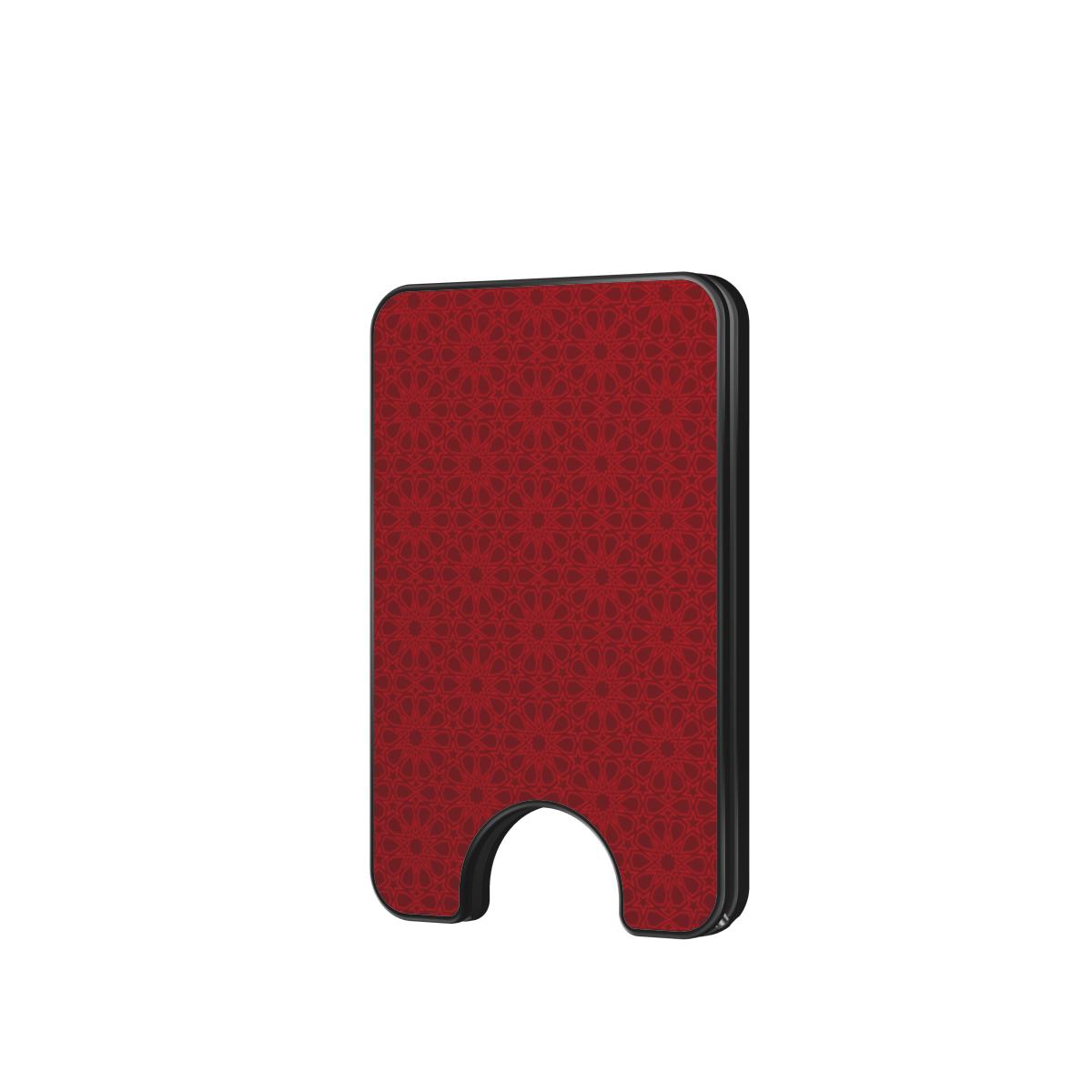 Zellige Iconic Deep Red — Magnetic Wallet