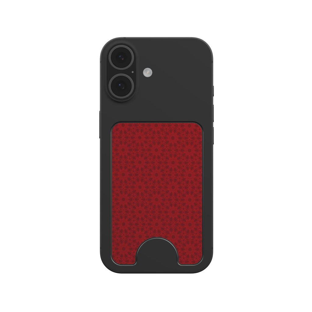 Zellige Iconic Deep Red — Magnetic Wallet