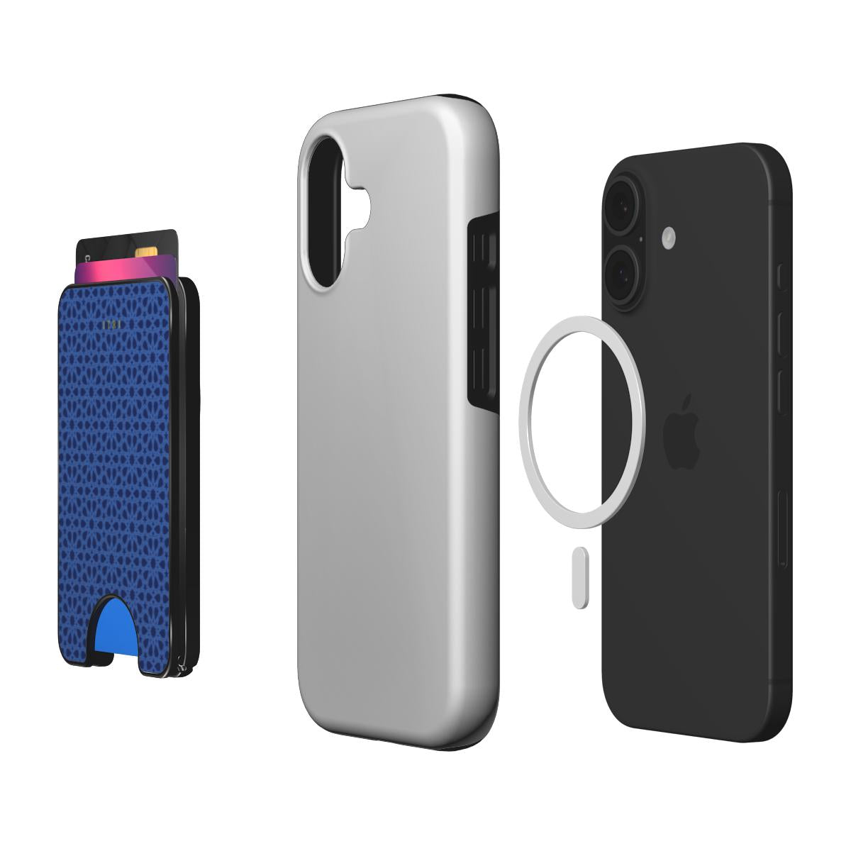 Zellige Iconic Midnight Blue — Magnetic Wallet