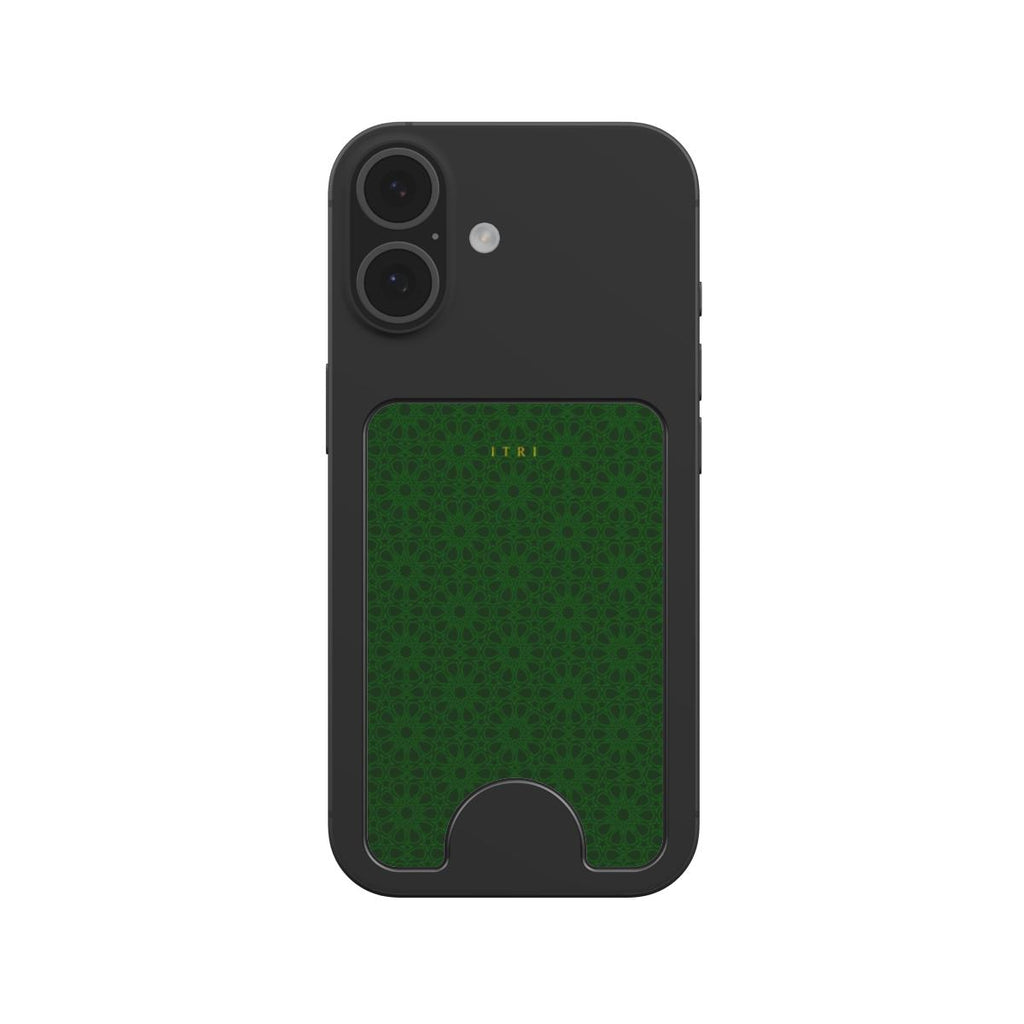 Zellige Iconic Imperial Green — Magnetic Wallet