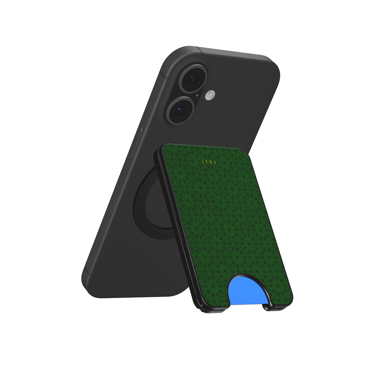 Zellige Iconic Imperial Green — Magnetic Wallet