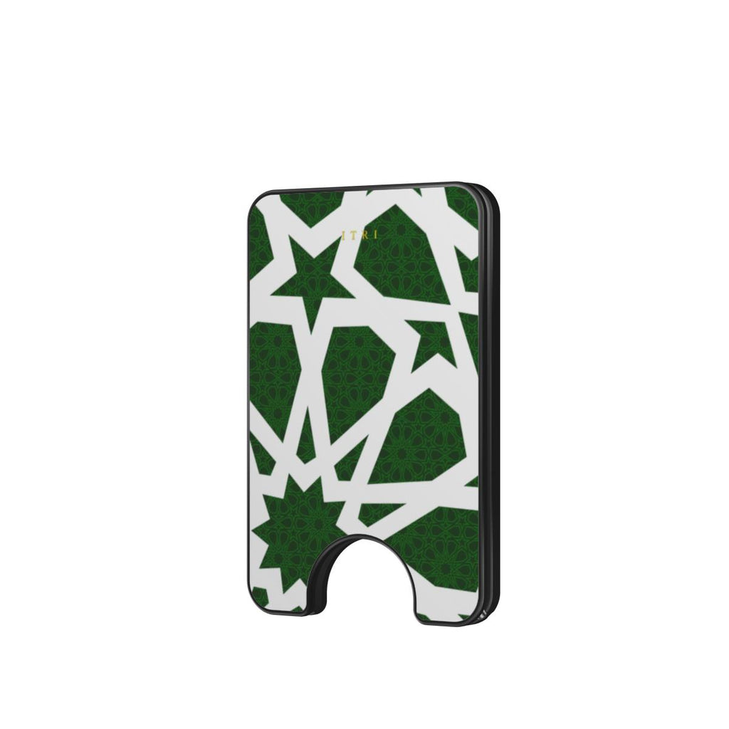 Zellige Kora Imperial Green — Magnetic Wallet