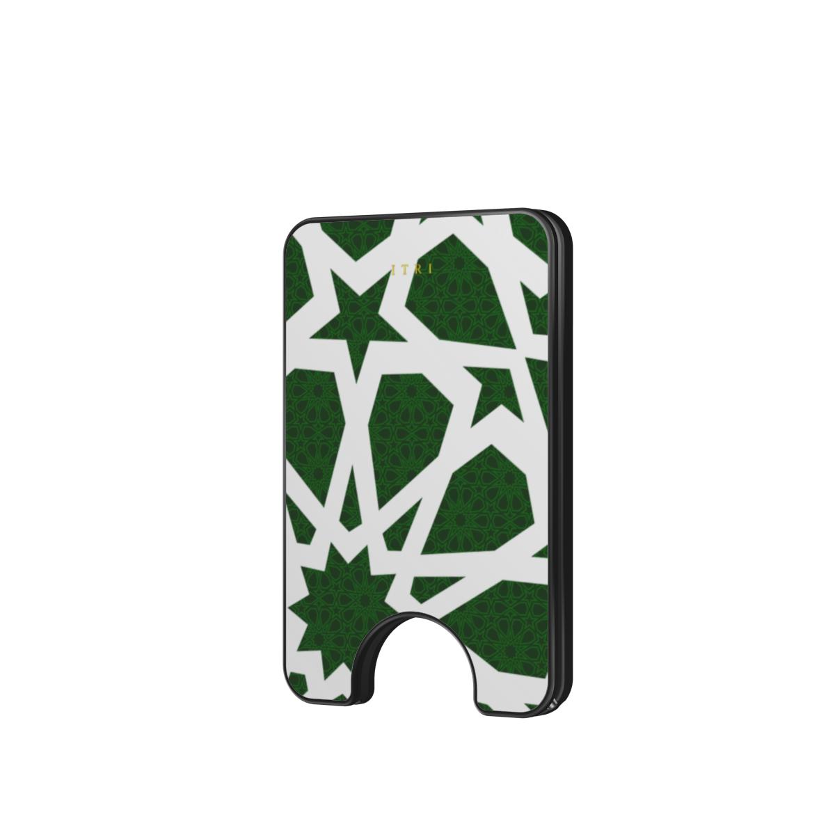 Zellige Kora Imperial Green — Magnetic Wallet