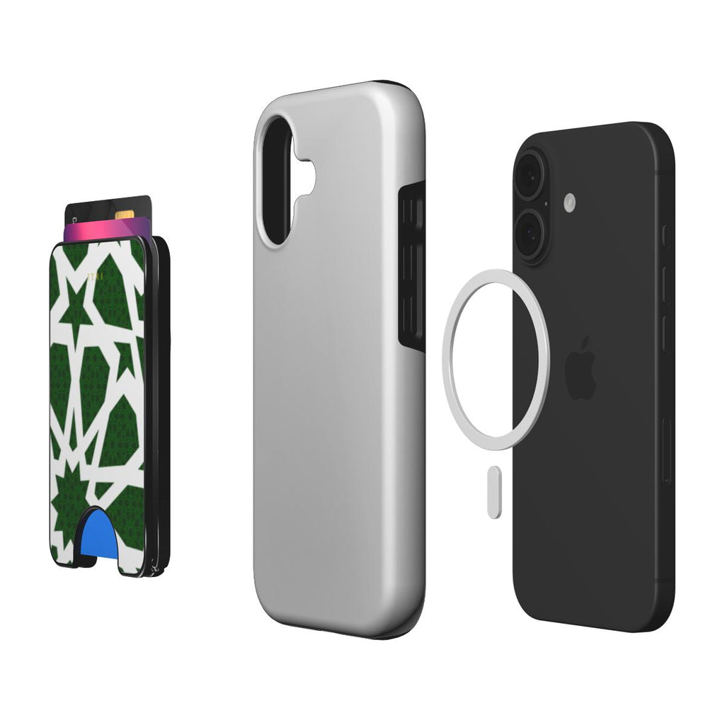 Zellige Kora Imperial Green — Magnetic Wallet