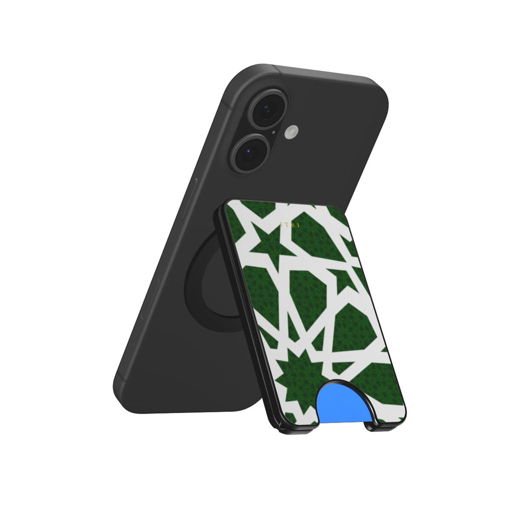 Zellige Kora Imperial Green — Magnetic Wallet