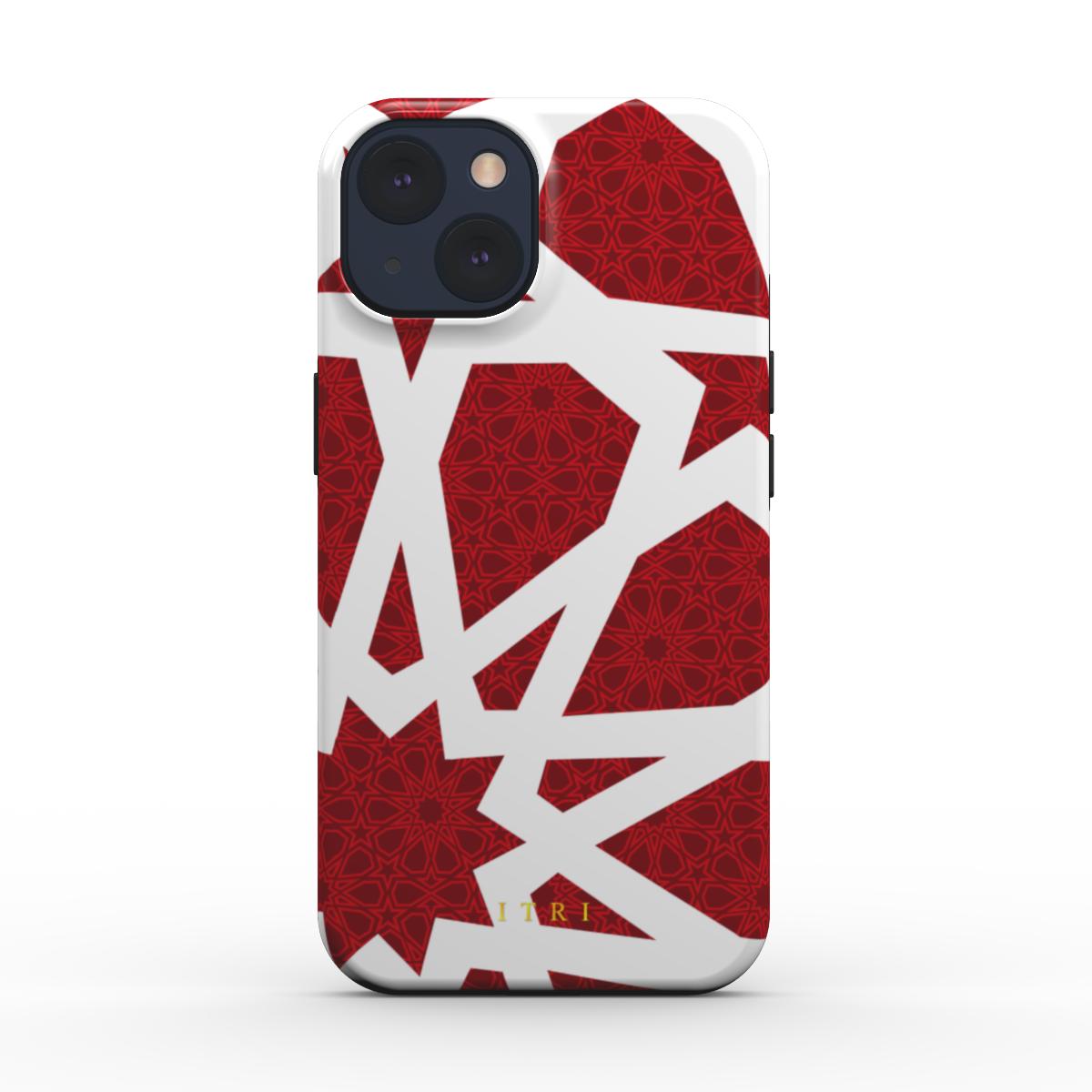 Zellige Kora Deep Red — iPhone MagSafe Case