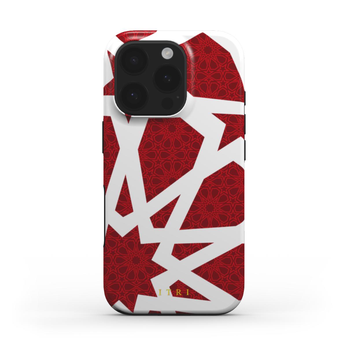 Zellige Kora Deep Red — iPhone MagSafe Case