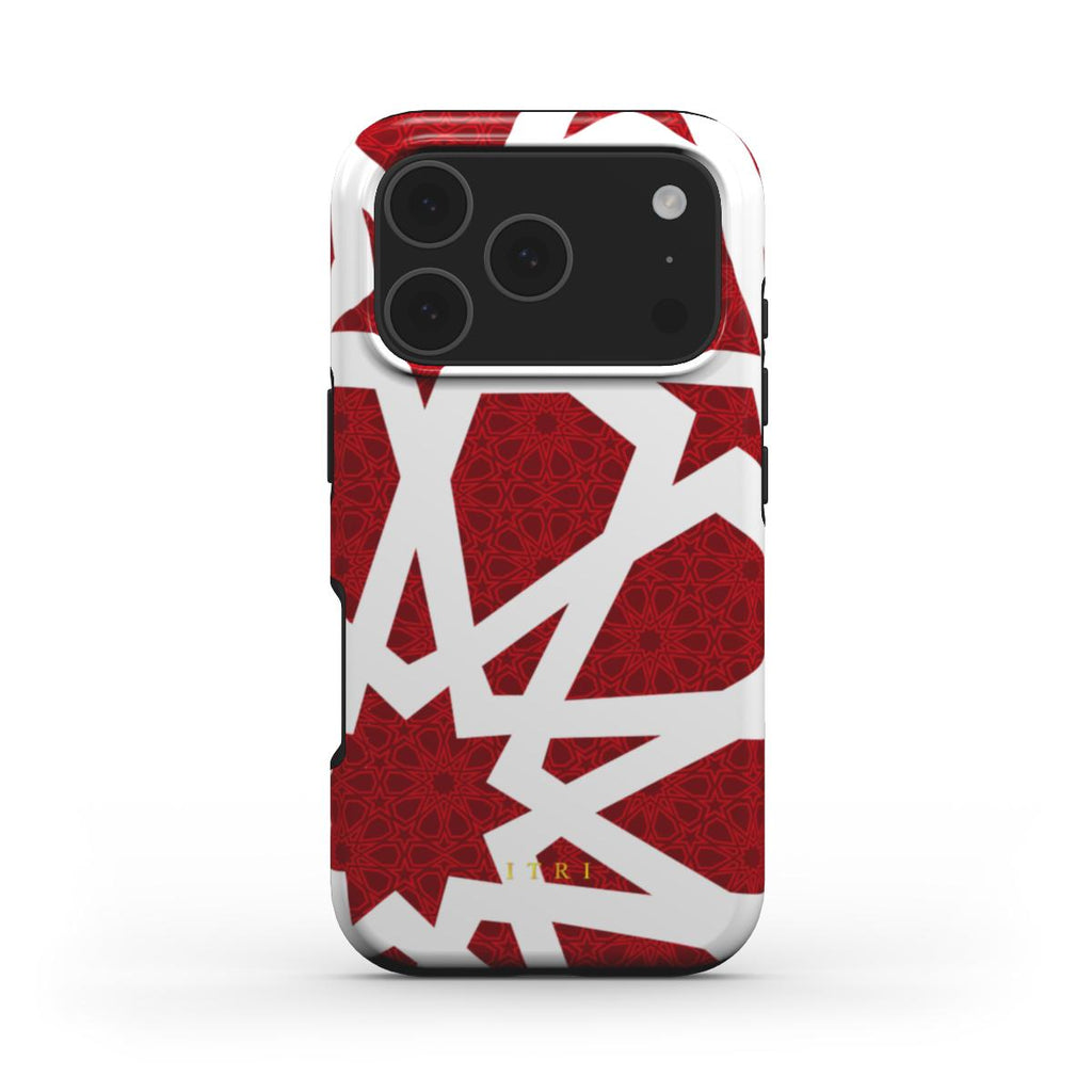 Zellige Kora Deep Red — iPhone MagSafe Case