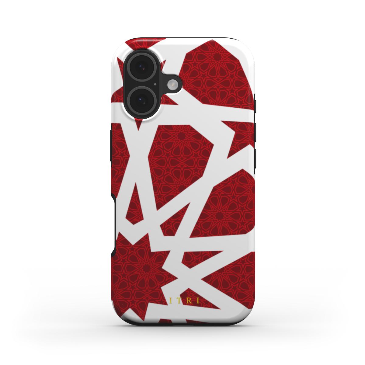 Zellige Kora Deep Red — iPhone MagSafe Case